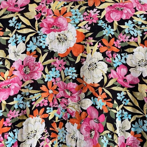 Vintage Talbots Petites Womens Linen Top Size 16 Floral Easter Spring Deadstock - Picture 6 of 10